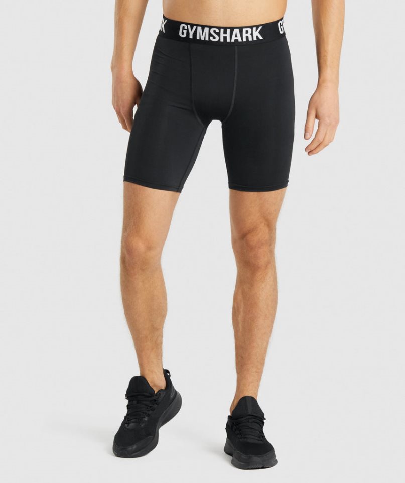 Men\'s Gymshark Element Baselayer Shorts Black | NZ 7JPWLV